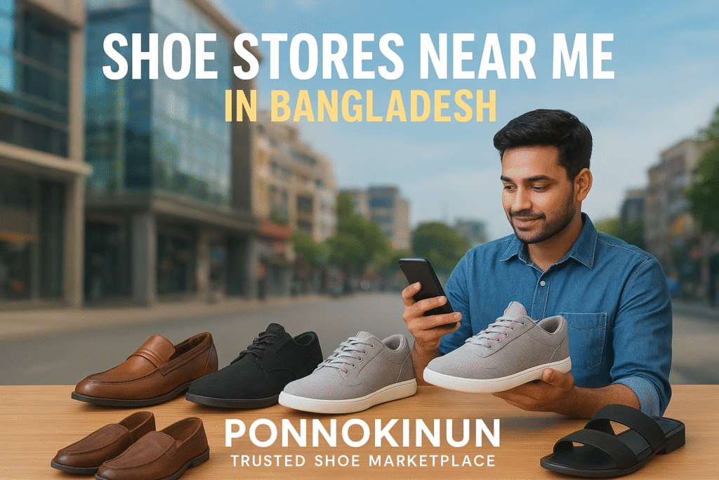 Shoe stores near me in Bangladesh – Trendy shoe brands and shoes for men BD available online at Ponnokinun